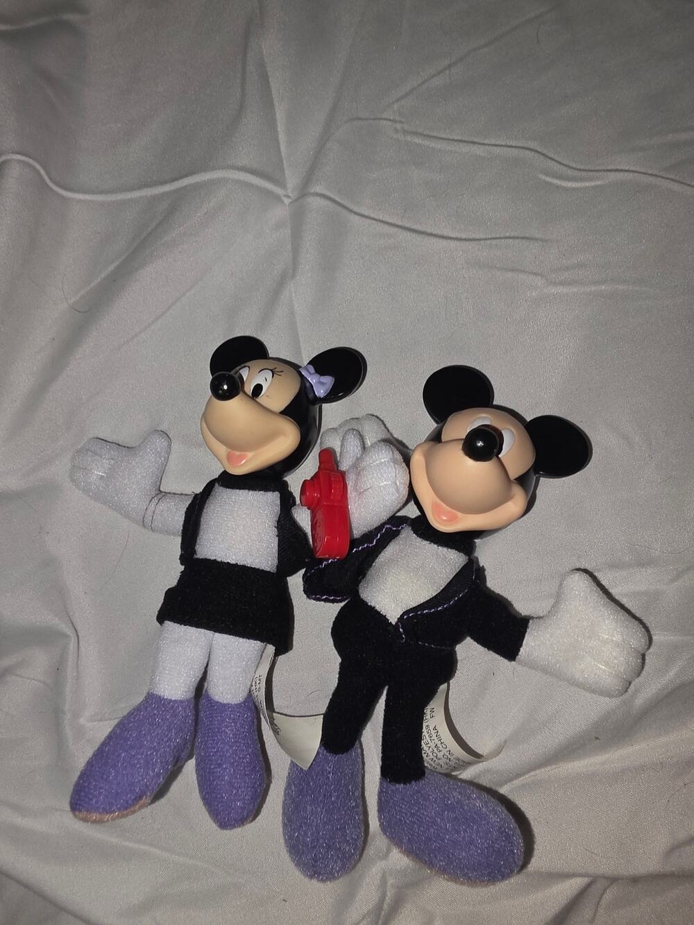 2001 Disney House of Mouse Mickey & Minnie Plush Lot McDonald's Happy Meal Toys